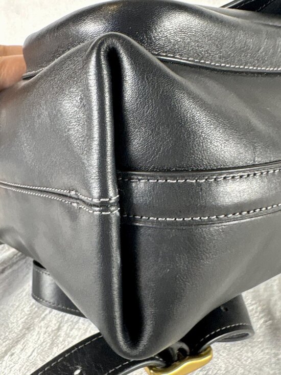 Coach Crosby Backpack in Black Natural Grain Leather